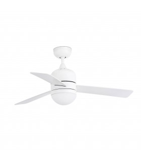 2 Light Small Ceiling Fan White, Maple with Light, E14 - 1