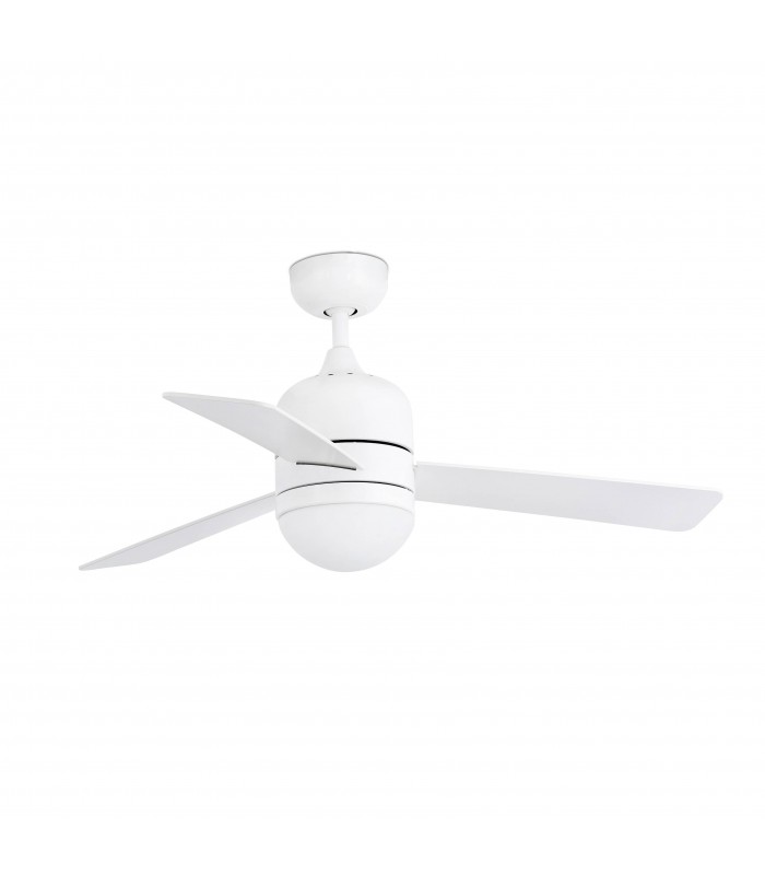 2 Light Small Ceiling Fan White, Maple with Light, E14 - 1