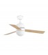 2 Light Small Ceiling Fan White, Maple with Light, E14 - 2