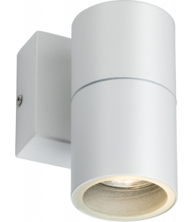 GU10 Fixed Single Wall Light - White 230V IP54 20W-1