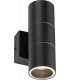 GU10 Up and Down Wall Light - Black 230V IP54 2x20W-1