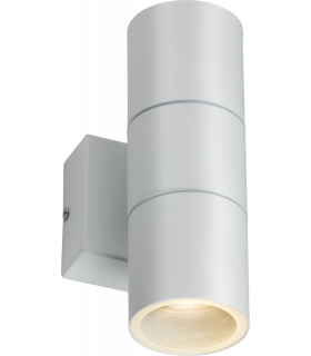 GU10 Up and Down Wall Light - White 230V IP54 2x20W-1