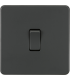Screwless 10AX Intermediate Switch - Anthracite 230V IP20-1