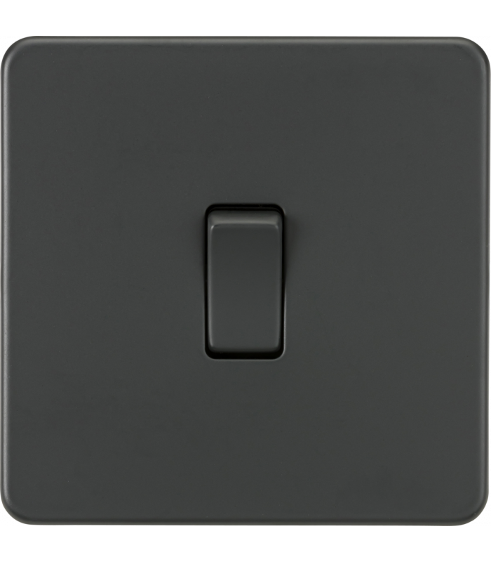 Screwless 10AX Intermediate Switch - Anthracite 230V IP20-1