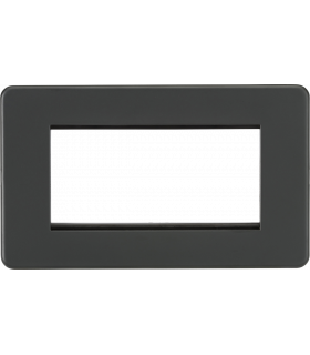 Screwless 4G Modular Faceplate - Anthracite IP20-1