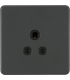 Screwless 5A Unswitched Socket - Anthracite 230V IP20-1