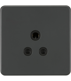 Screwless 5A Unswitched Socket - Anthracite 230V IP20-1