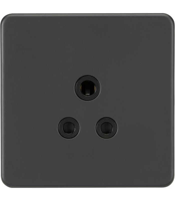 Screwless 5A Unswitched Socket - Anthracite 230V IP20-1