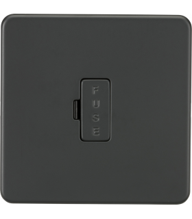 Screwless 13A Fused Spur Unit - Anthracite 230V IP20-1