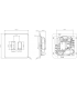 Screwless 13A Switched Fused Spur Unit - Anthracite 230V IP20-2