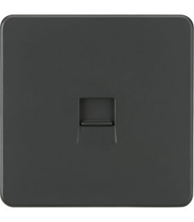 Screwless Telephone Master Socket -Anthracite IP20-1