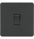 Screwless 20A 1G DP Switch - Anthracite 230V IP20-1