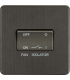 Screwless 10AX 3 pole Fan Isolator Switch - Smoked Bronze 230V IP20-1