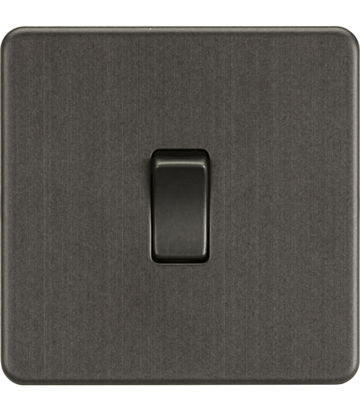 Screwless 10AX Intermediate Switch - Smoked Bronze 230V IP20-1