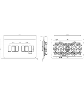 Screwless 10AX 6G 2-Way Switch - Smoked Bronze 230V IP20-2