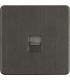 Screwless Telephone Master Socket - Smoked Bronze IP20-1