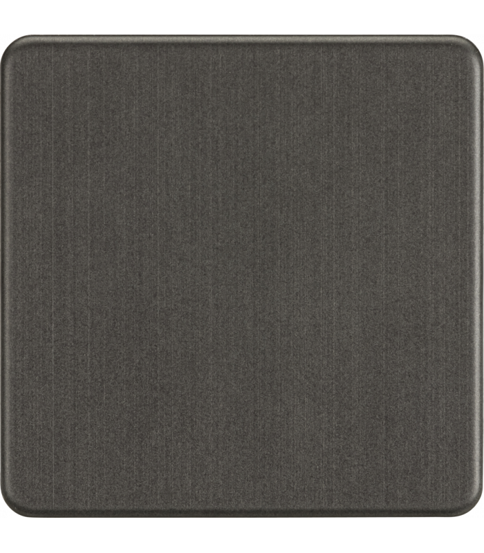 Screwless 1G Blanking Plate - Smoked Bronze IP20-1