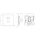 Screwless RJ45 network outlet - Smoked Bronze IP20-2