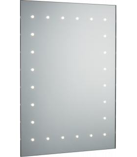 600 x 450mm LED Bathroom Mirror with Demister Shaver Socket and Motion Sensor 230V IP44 14W-1