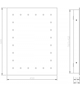 600 x 450mm LED Bathroom Mirror with Demister Shaver Socket and Motion Sensor 230V IP44 14W-2