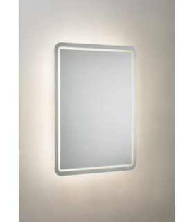 600 x 450mm Back-lit LED Bathroom Mirror with Demister Shaver Socket and Motion Sensor 230V IP44 19W-1