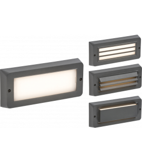 LED CCT Adjustable Surface Mount Brick light - Grey 230V IP65 5W-1