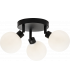 G9 Triple Spotlight with Round Frosted Glass - Matt Black 230V IP44 25W-1
