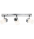 G9 Triple Bar Spotlight with Frosted Glass - Chrome 230V IP44 25W-1