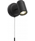 GU10 Single Spotlight - Matt Black 230V IP44 20W-1