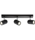 GU10 Triple Bar Spotlight - Matt Black 230V IP44 20W-1
