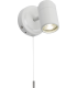 GU10 Single Spotlight - Matt White 230V IP44 20W-1