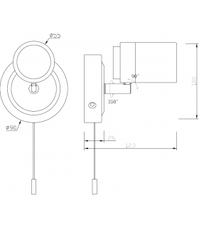 GU10 Single Spotlight - Matt White 230V IP44 20W-2