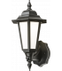 LED Wall Lantern with Daylight Sensor - Black 230V IP54 8W-1