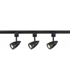 TRKSP4 1 Metre Tracklight Kit - Black 230V IP20 3x50W-1