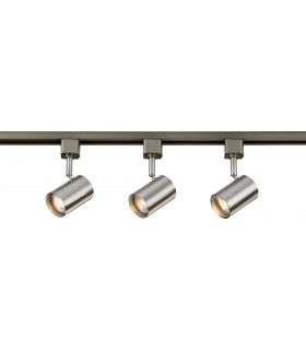 TRKSP8 1 Metre Tracklight Kit - Brushed Chrome 230V IP20 3x40W-1