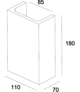 G9 Cuboid Up and Down Plaster Wall Light 230V IP20 40W-2