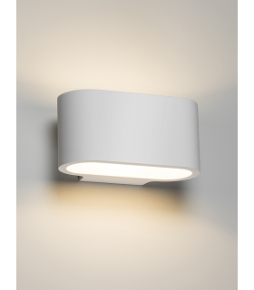 G9 Curved Up and Down Plaster Wall Light 180mm 230V IP20 40W-1