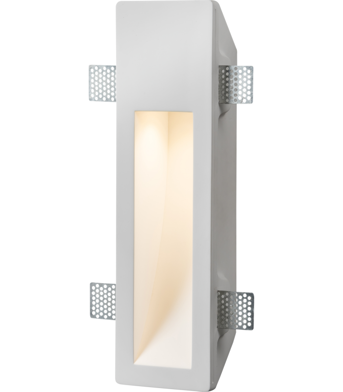 GU10 Recessed Rectangular Plaster Wall Light 230V IP20 35W-1