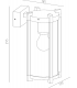 E27 Cylinder Outdoor Wall Light 230V IP54 15W-2