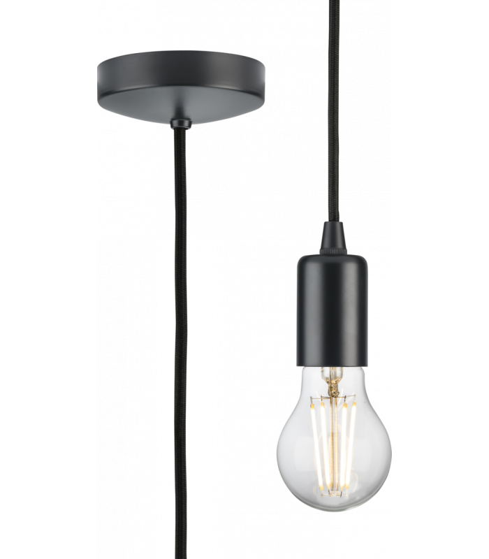 1.8m E27 Contemporary Pendant Set - Anthracite 230V IP20 80W-1
