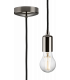 1.8m E27 Contemporary Pendant Set - Black Nickel 230V IP20 80W-1