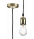 1.8m E27 Vintage Pendant Set - Antique Brass 230V IP20 80W-1