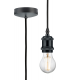 1.8m E27 Vintage Pendant Set - Anthracite 230V IP20 80W-1
