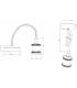 1.8m E27 Vintage Pendant Set - Polished Chrome 230V IP20 80W-2