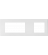 Screwless 6G Modular Faceplate (2G + 4G) - Matt White IP20-1