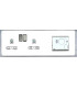 Screwless 13A 2G DP Socket + 2G Modular Combination Plate - Matt Black 230V IP20-2