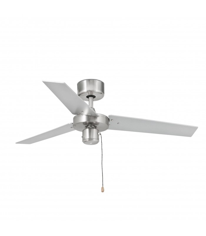 Small Aluminium Ceiling Fan Without Light Black, Grey - 1