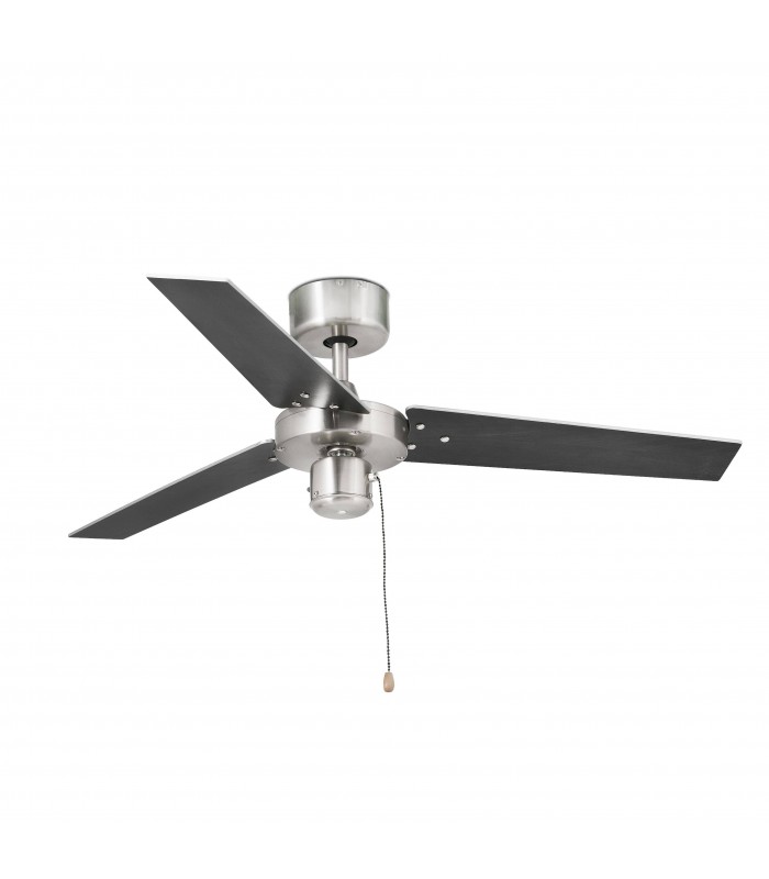 Small Aluminium Ceiling Fan Without Light Black, Grey - 2