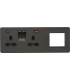 Screwless 13A 2G DP Socket with USB Fastcharge + 2G Modular Combination Plate - Smoked Bronze 230V IP20-1