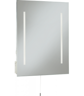 500 x 390mm LED Mirror with Dual Shaver Socket 230V IP44 10W-1